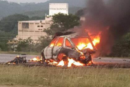 Murió conocido DJ de Valles del Tuy en aparatoso accidente de tránsito, el carro se incendió