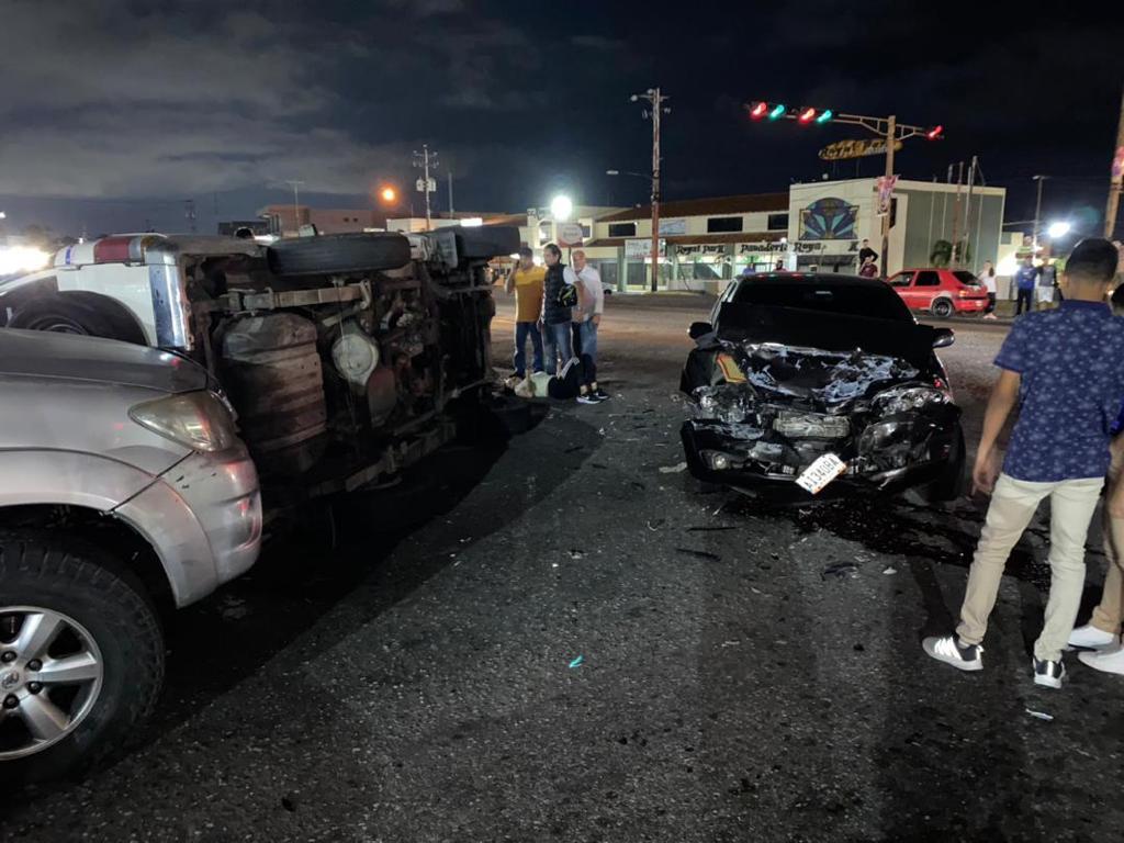 Otro accidente más: Un triple choque dejó una herida en Lara, una camioneta de la PNB estuvo involucrada