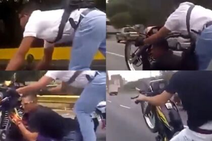 El polémico video viral de unos motorizados haciendo peligrosas piruetas en la Fajardo que encendió el debate en redes