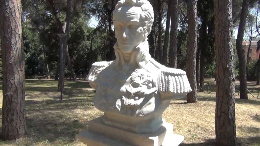 EN FOTOS: Vandalizaron busto de Simón Bolívar que reposa en el monte Sacro de Roma