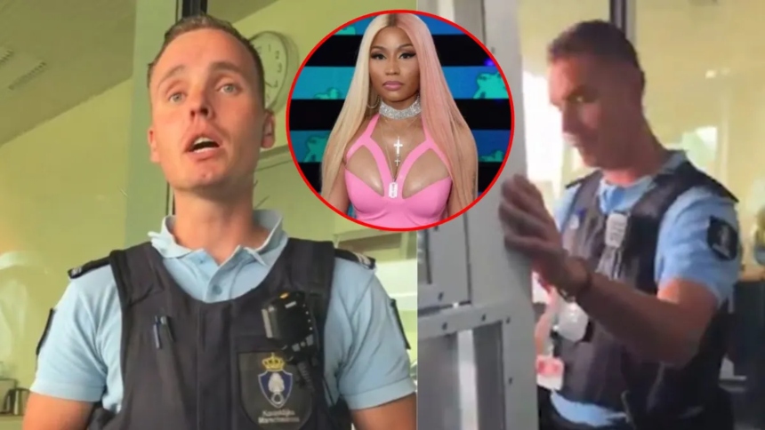 Nicki Minaj grabó el momento en que fue detenida por posesión de drogas en el aeropuerto de Ámsterdam