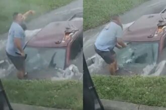Por medio de un video, que se hizo viral en las redes sociales, se puede ver el dramático rescate conductor inundaciones en Texas (EEUU).  