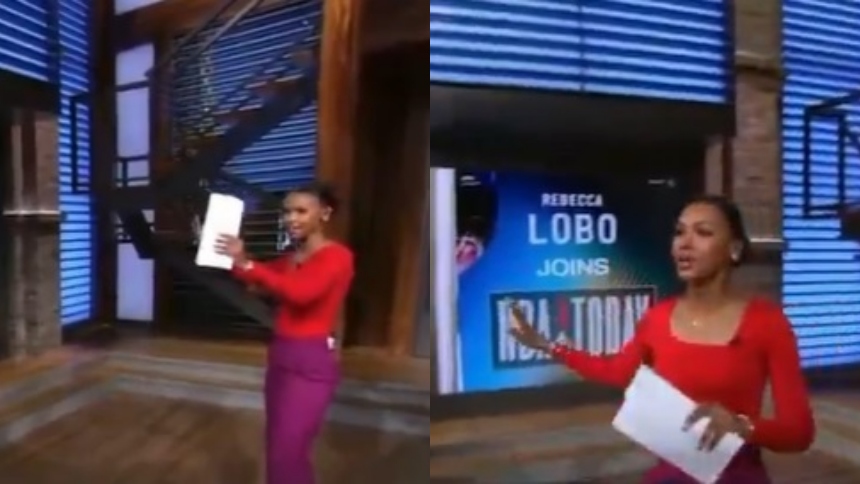 La presentadora de televisión Malika Andrews experimentó "en vivo" el sismo de magnitud 4,4 en la escala de Richter, mientras conducía un programa de la NBA desde el estudio de la cadena deportiva ESPN en Los Ángeles, California (EEUU).   