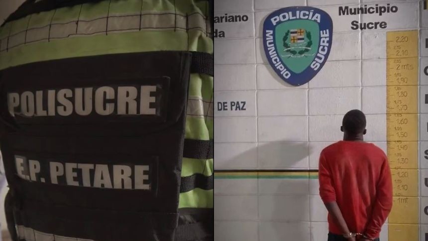 Polisucre detuvo a un hombre cuando intentaba apuñalar a su novia y a una tía de la mujer en Petare