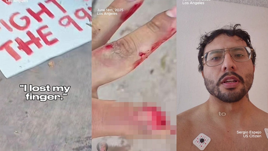 En medio de una jornada de protestas en Los Ángeles (EEUU), Sergio Espejo, un ingeniero latino y migrante, vivió un momento que marcaría su vida para siempre.  