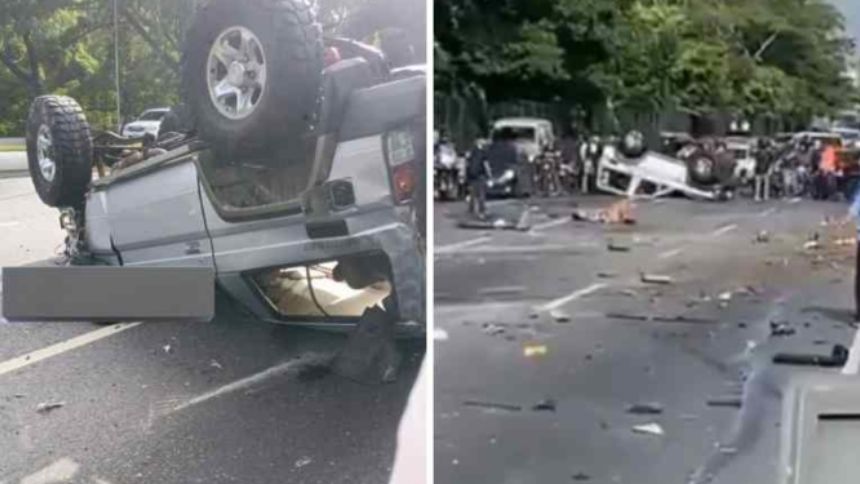 VIDEO: Al menos un muerto y siete heridos dejó aparatoso accidente en la Fajardo este 1Feb