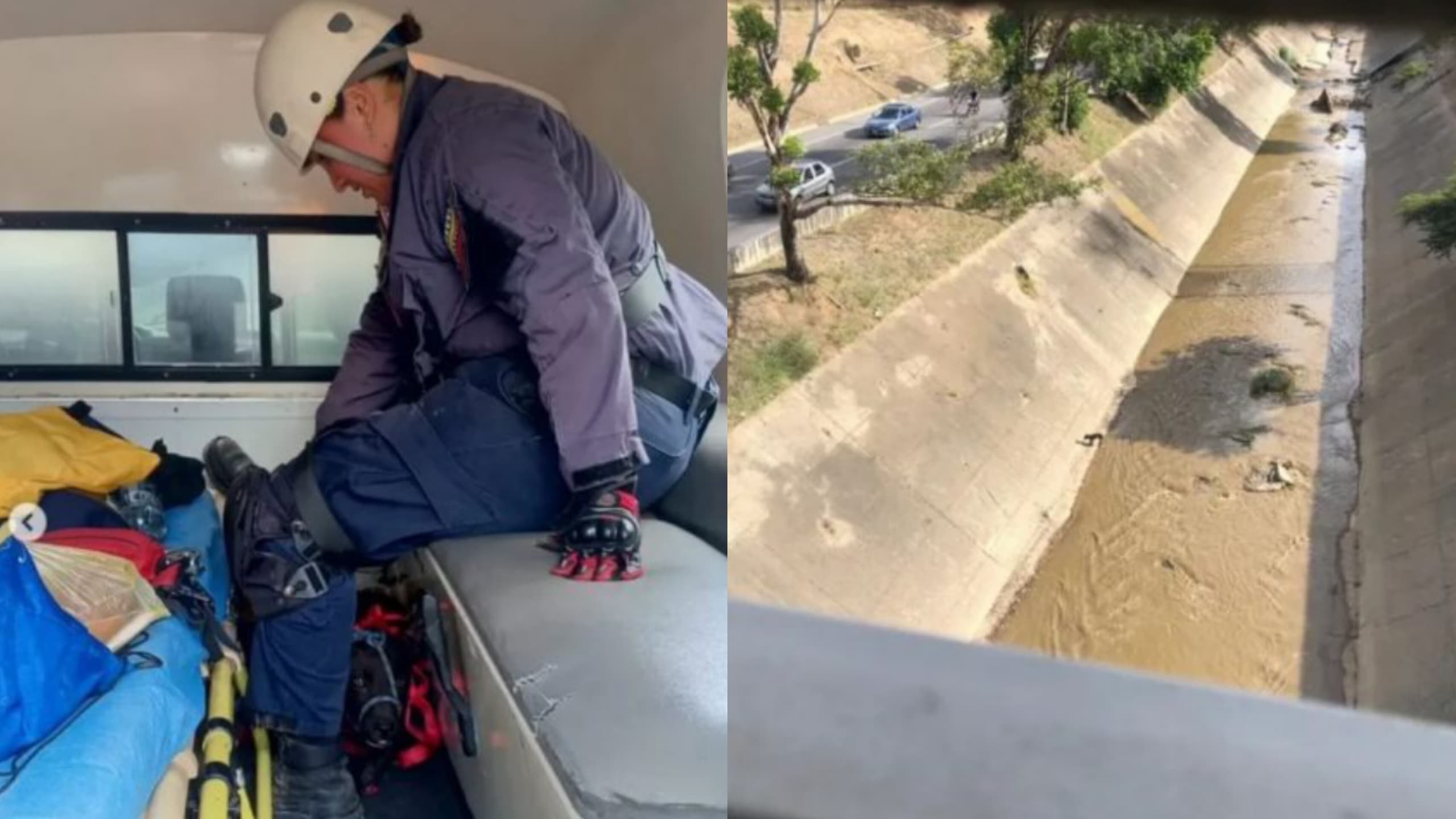 "Aquí cada vida cuenta": Así fue el operativo con el que rescataron a perrito de las riberas del Guaire