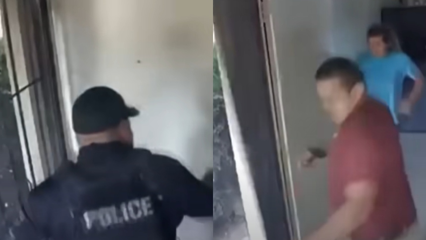 En California (EEUU), un migrante identificado como Roberto Reyes se atrincheró en su hogar y no sale desde varios días, negándose a hacerlo por temor a ser arrestado por agentes del Departamento de Seguridad Nacional (DHS, por siglas en inglés), que segura no pertenece a la agencia.