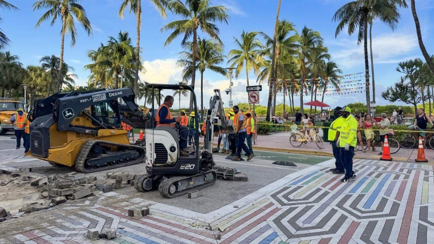 El icónico paso peatonal arcoíris de Ocean Drive en Miami Beach finalmente terminó retirado por orden del Departamento de Transporte de Florida, luego de que la ciudad perdiera una apelación legal para conservarlo.