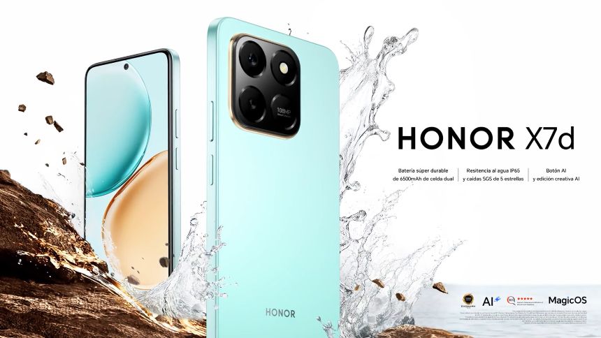 HONOR presenta en Venezuela el nuevo HONOR X7d: el smartphone que resiste caídas, agua y tu ritmo diario