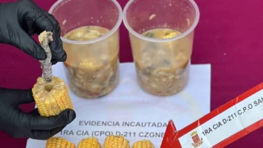EN VIDEO: Intentaron ingresar sustancias ilícitas a una cárcel entre los ingredientes de una sopa