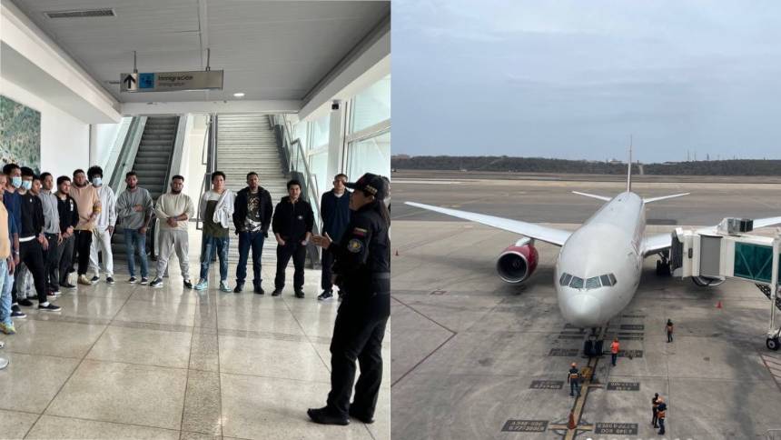 Nuevo vuelo con más de 300 migrantes repatriados por EEUU arribó al país, entre ellos 17 menores de edad