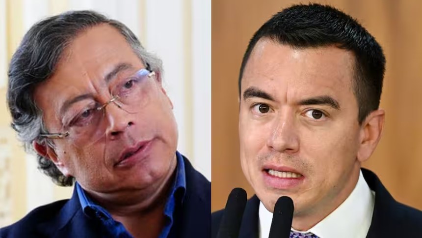 La razón por la que Gustavo Petro pretende demandar al presidente de Ecuador, Daniel Noboa