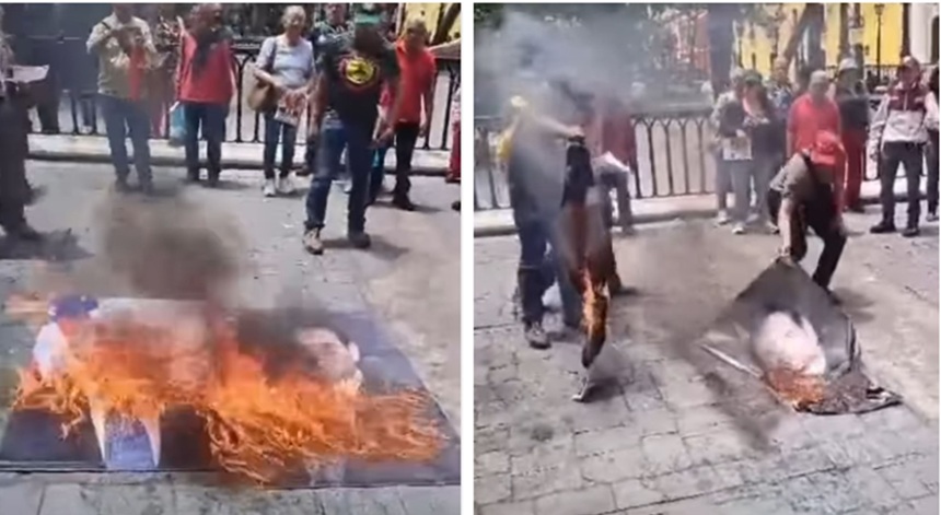 Simpatizantes de oficialismo.