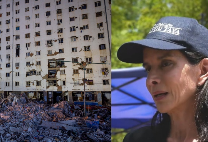 La actriz y modelo venezolana Patricia Velásquez llegó hasta las zonas más golpeadas por el doblete sísmico del pasado 24 de junio en La Guaira, donde su fundación coordina la entrega de agua, kits de higiene y asistencia médica a las comunidades afectadas. 