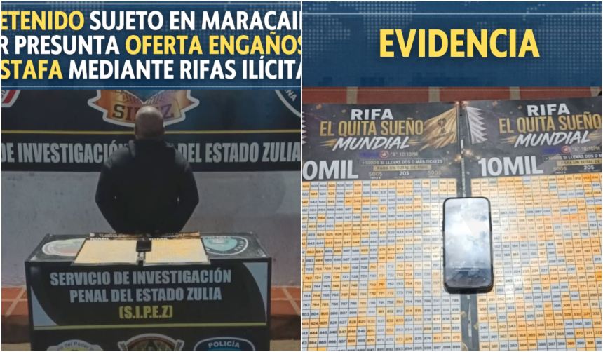 Hombre detenido por estafa