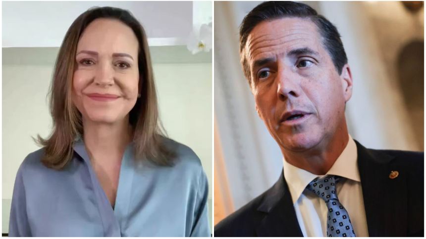 María Corina Machado apoya la propuesta de fecha para las presidenciales de Bernie Moreno. Fotos cortesía