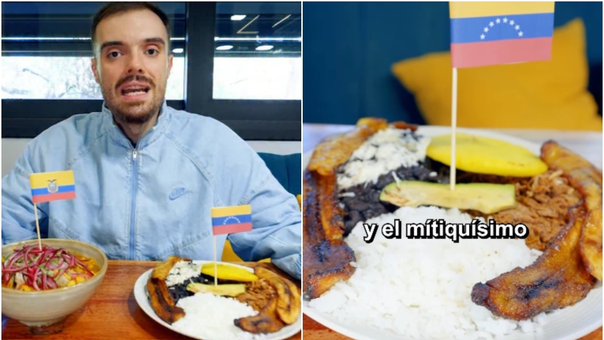 Venezuela y Ecuador llegaron a las semifinales del Mundial de Comidas. Fotos capturas de videos RRSS Ibai Llanos.